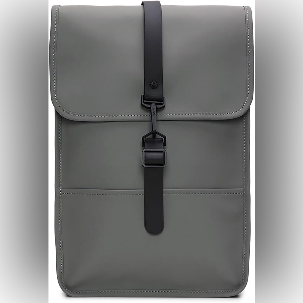 RAINS Backpack Mini - Grey Waterproof Backpack Fits 13" Laptop Travel, and Work